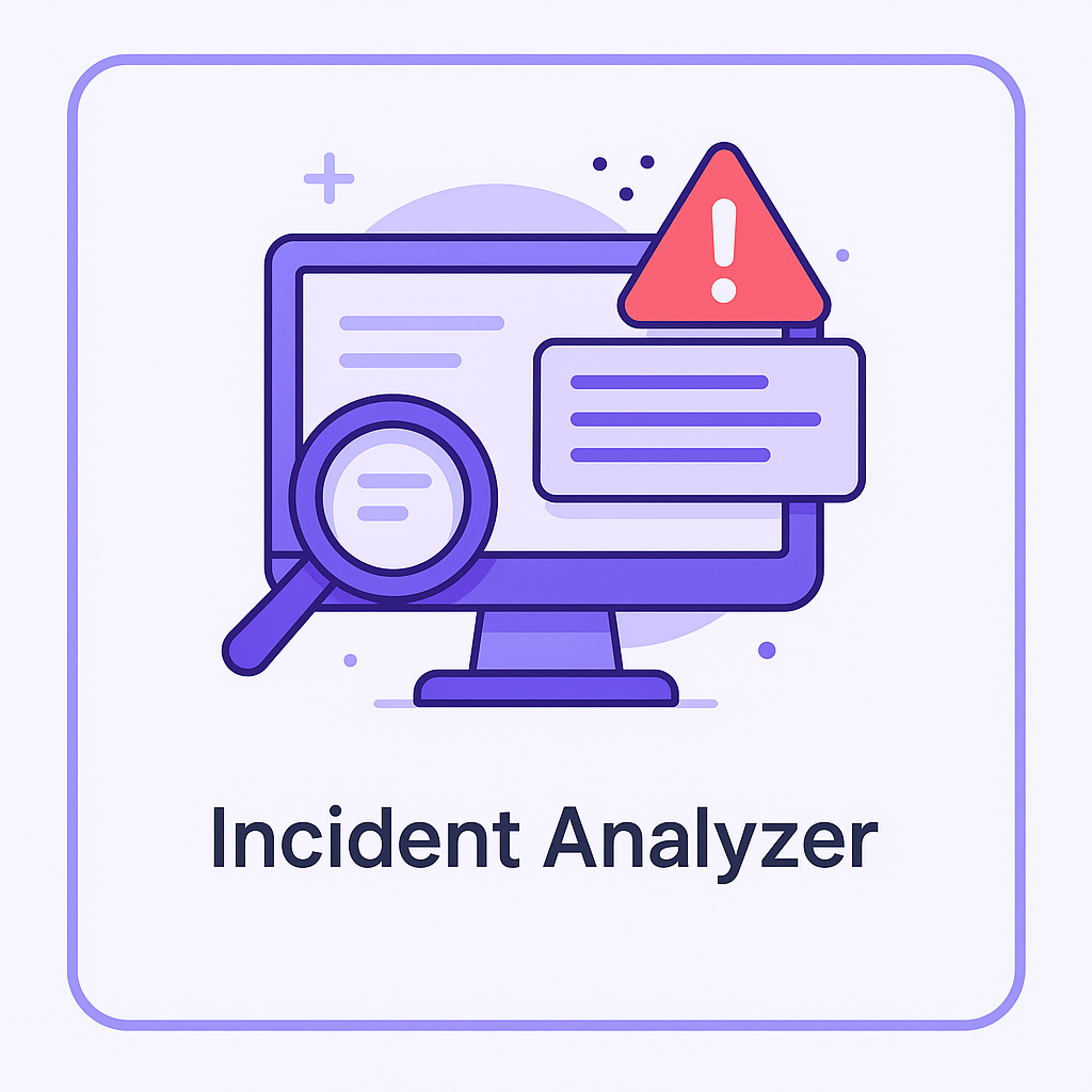 Incident Analyzer application interface