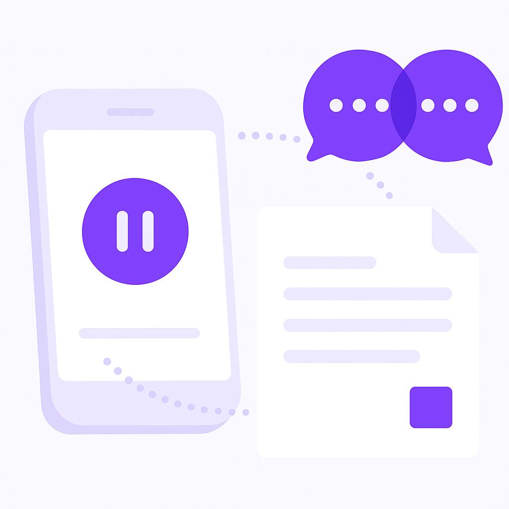 Voice-to-Ticket Transcriber application interface
